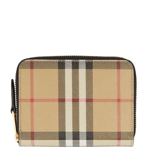 burberry check zip wallet|Burberry .